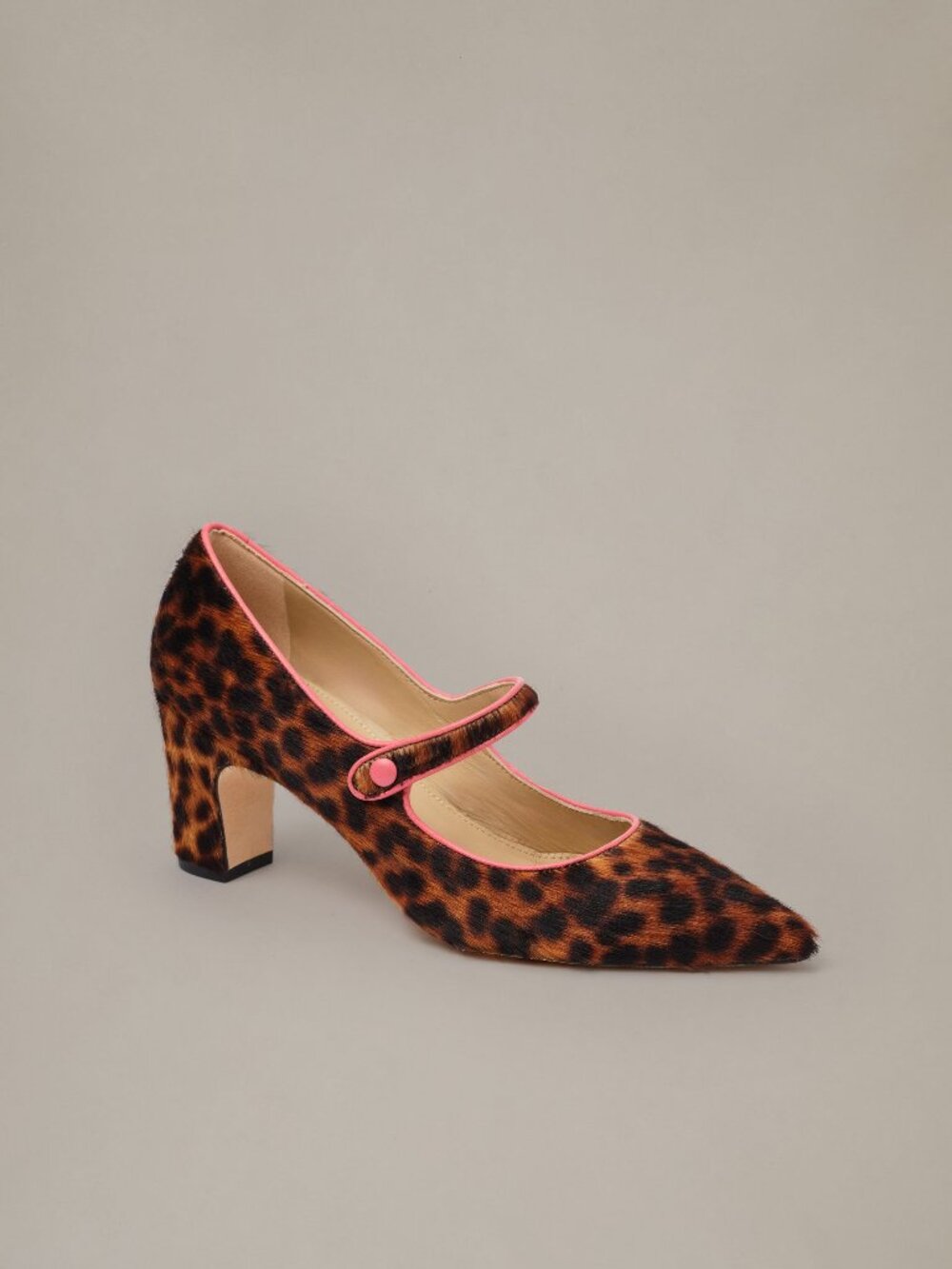 J McLaughlin Katie Calf Hair Pumps in Leopard - Brown/Multi NEW
